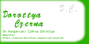 dorottya czerna business card